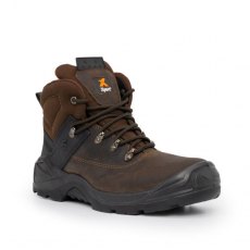 Xpert Warrier S3 Safety Laced Boot Brown Xpert Warrier S3 Safety Laced Boot Brown