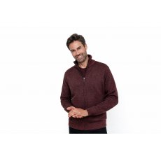 Carabou Mike Zip Fleece Lnd Cardigan Wine Carabou Mike Zip Fleece Lnd Cardigan Wine