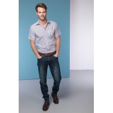 Rydale Richmond Short Sleeved Shirt Navy Rydale Richmond Short Sleeved Shirt Navy
