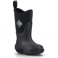 Muck Boots Kid's Hale Pull On Wellington Black Muck Boots Kid's Hale Pull On Wellington Black