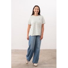 Lighthouse Causeway T-Shirt Pistachio/Basil Stripe Lighthouse Causeway T-Shirt Pistachio/Basil Stripe