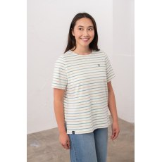 Lighthouse Causeway T-Shirt Pistachio/Basil Stripe Lighthouse Causeway T-Shirt Pistachio/Basil Stripe