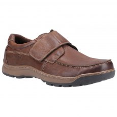Hush Puppies Casper Touch Fastening Shoe Brown Hush Puppies Casper Touch Fastening Shoe Brown