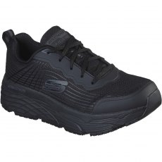 Skechers Men's Relaxed Fit Max Cushioning Elite Work Trainer Black Skechers Men's Relaxed Fit Max Cushioning Elite Work Trainer Black