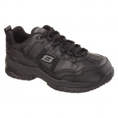 Skechers Men's Soft Stride Grinnell Work Trainer Black Skechers Men's Soft Stride Grinnell Work Trainer Black