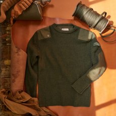 Land Rover Wool Rib Knitted Sweater Bronze Green Land Rover Wool Rib Knitted Sweater Bronze Green
