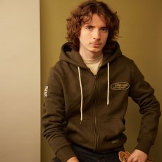 Land Rover Full Zip Hoodie Bronze Green Land Rover Full Zip Hoodie Bronze Green