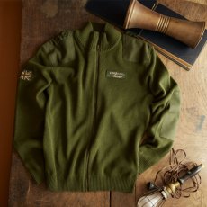 Land Rover Full Zip Up Cardigan Olive Land Rover Full Zip Up Cardigan Olive