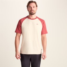 Tog24 McGill T-Shirt Warm Cloud/Garnet Red Tog24 McGill T-Shirt Warm Cloud/Garnet Red