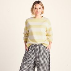 Tog24 Tara Sweatshirt Butter Yellow Stripe Tog24 Tara Sweatshirt Butter Yellow Stripe