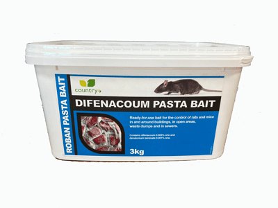 Country UF Difenacoum Pasta Bait 3kg