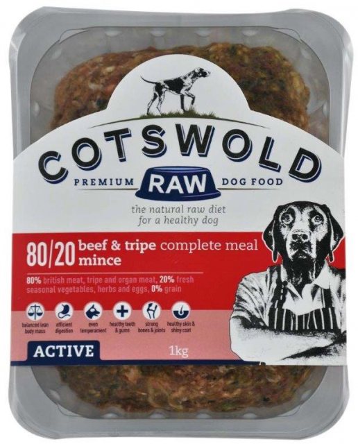 Cotswold Adult Beef & Tripe Mince Complete Meal