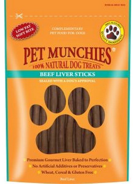 P/MUNCH Pet Munchies Beef Liver Sticks 90g