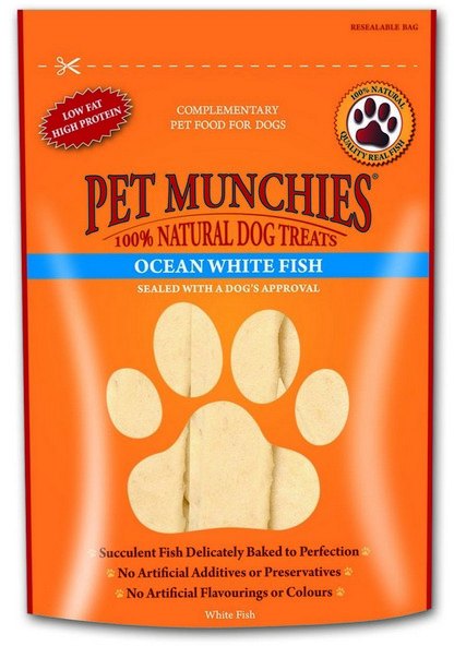 P/MUNCH Pet Munchies Ocean White Fish Sticks 100g