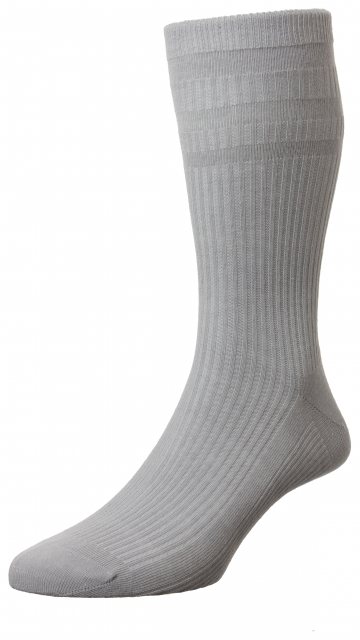 HJ Hall Softop Cotton Sock Grey