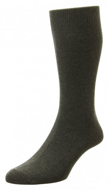 HJ Hall Cotton Rich Sock Charcoal 3 Pack