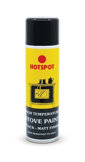Hotspot Hotspot Stove Paint Black Aerosol 250ml