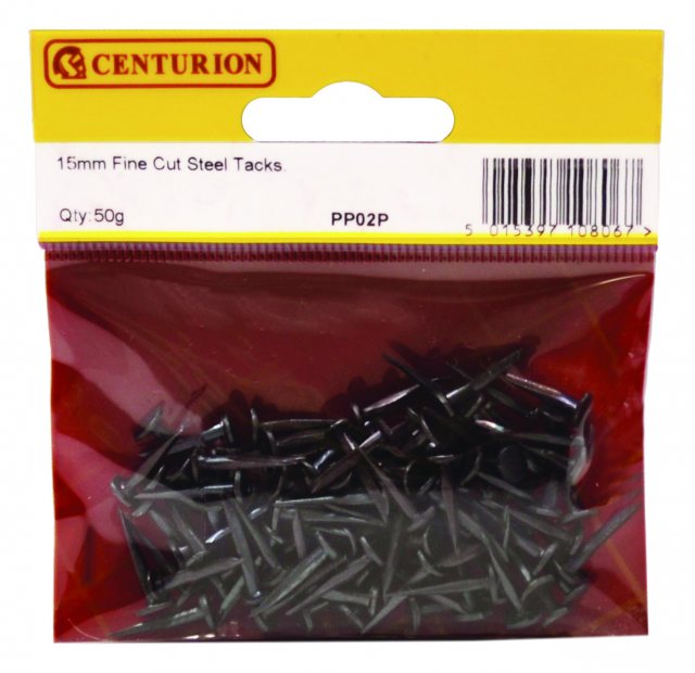 Centurion Centurion Fine Cut Steel Tacks 50g