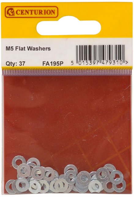 Centurion Flat Washers M5 37 Pack