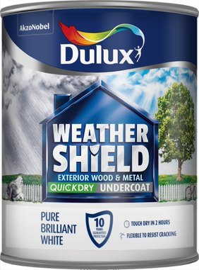 Dulux Weathershield Undercoat Pure Brilliant White 750ml