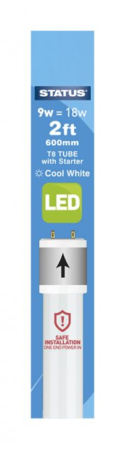 Status LED Cool White Light Tube