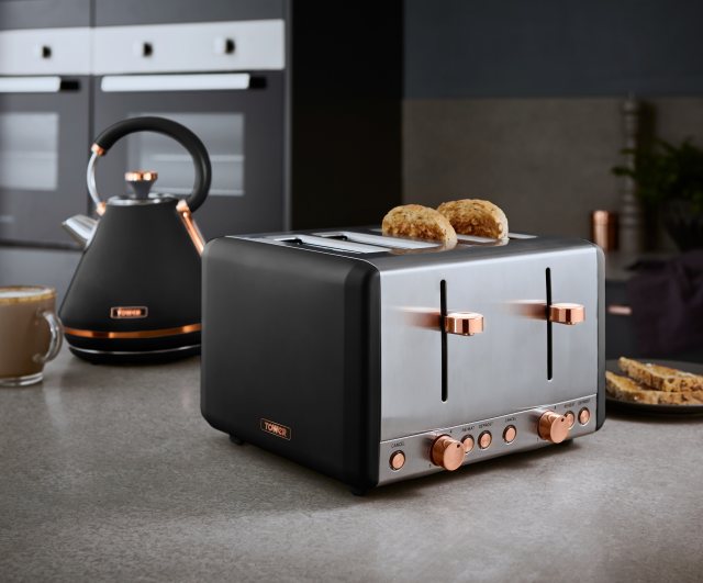 TOWER Tower Cavaletto 4 Slice Toaster