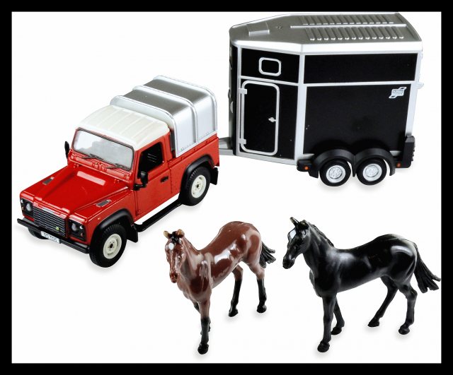 Land Rover Horse Toy Set