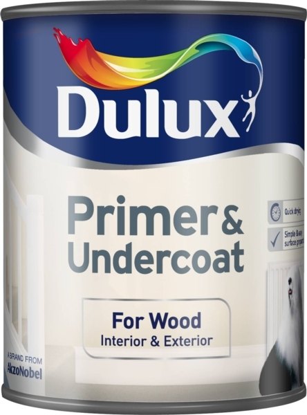 Dulux Dulux Primer & Undercoat For Wood 750ml