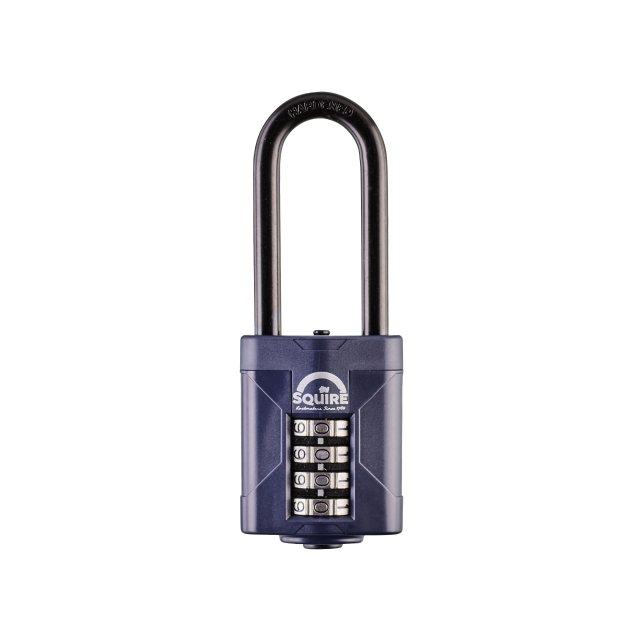 Squire Long Shackle Combination Padlock 50mm Blue