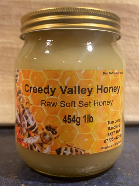 Creedy Valley Raw Soft Set Honey 454g
