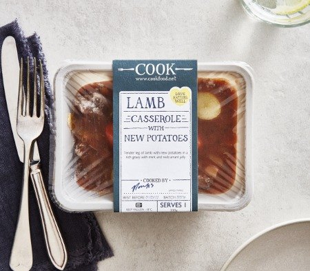 Cook Lamb Casserole With New Potatoes Frozen Meal
