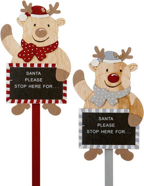 Chalkboard Stop Here Sign Assorted