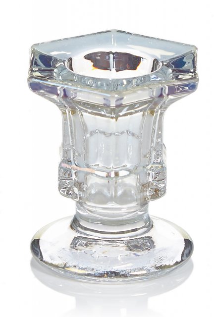 Hexagonal Glass Candle Holder