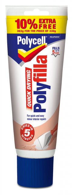 Polycell Polycell Quick Dry Polyfilla 330g +10% Extra