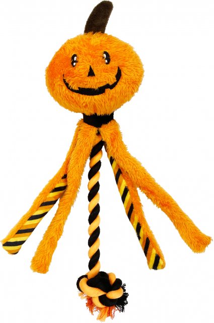 Dangles Halloween Pumpkin Dog Toy