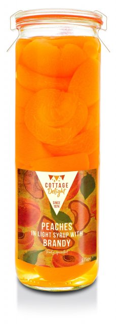 Cottage Delight Cottage Delight Peaches In Light Syrup With Brandy 575g