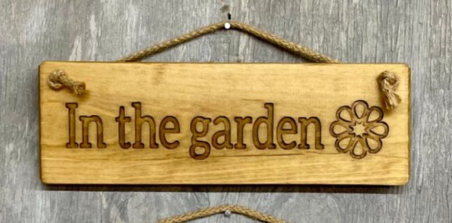 RAGDOLL Novelty In The Garden Wooden Sign 30cm
