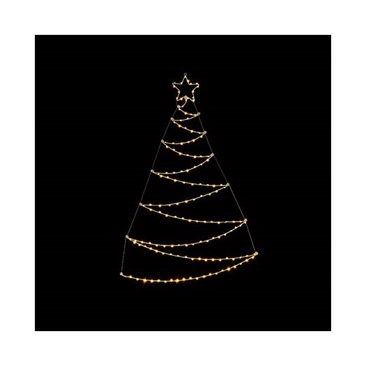 PREMIER Ultra Brights Wavy Tree Lights With Timer Warm White 140 LED