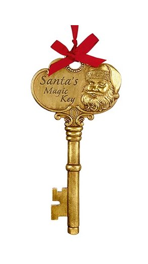 Santa's Magic Key Gold 39cm