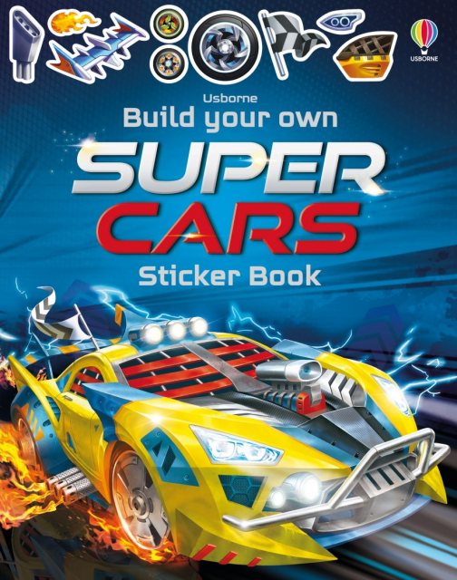 USBORNE Usborne Build Your Own Supercars Sticker Book