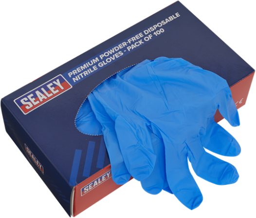 Sealey Sealey Nitrile Blue Gloves 100 Pack