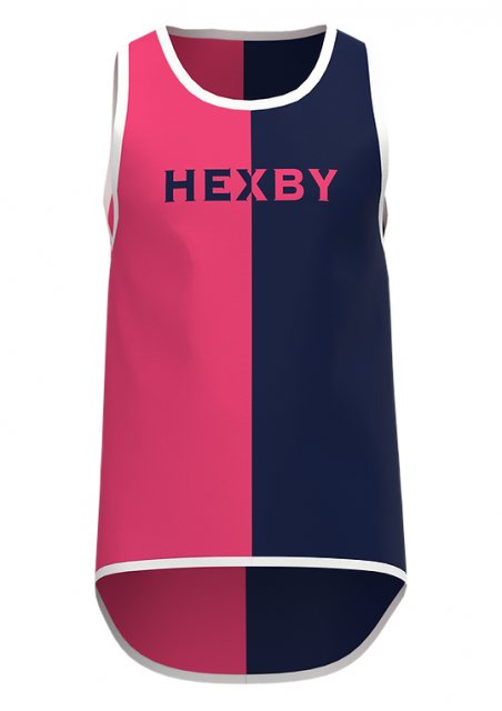 Hexby  Hexby Harlequin Singlet Vest Pink/Navy