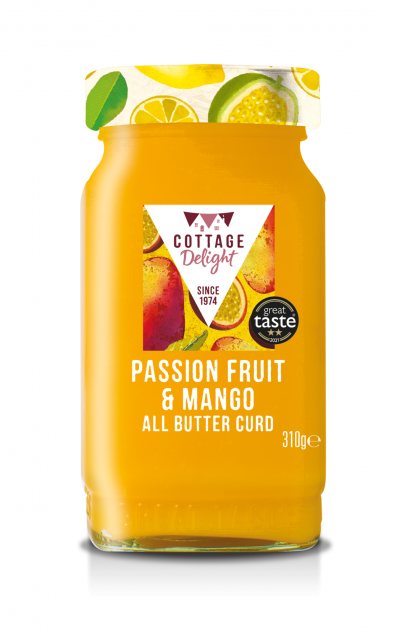 Cottage Delight Cottage Delight Passion Fruit & Mango Curd 310g