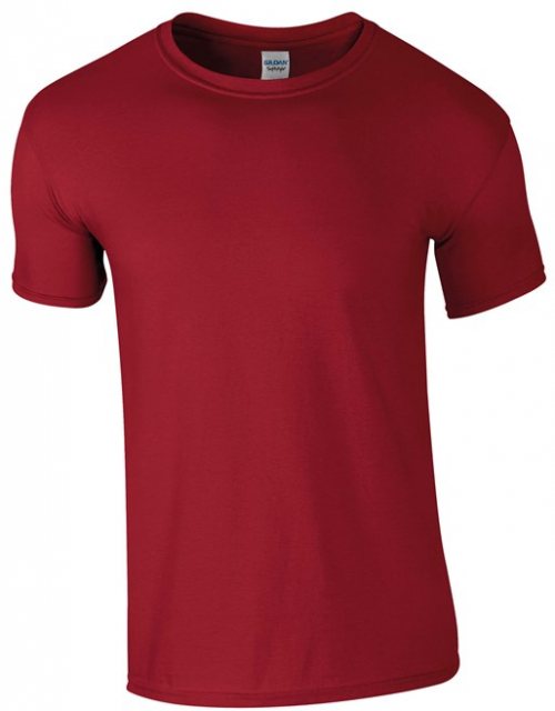 Gildan Softspin Adult Ringspun T-Shirt Cardinal Red