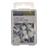 CABLE CLIPS WHT PK14