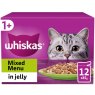 WHISKAS 1+ 12X85G MIXED MENU JELLY POUCH