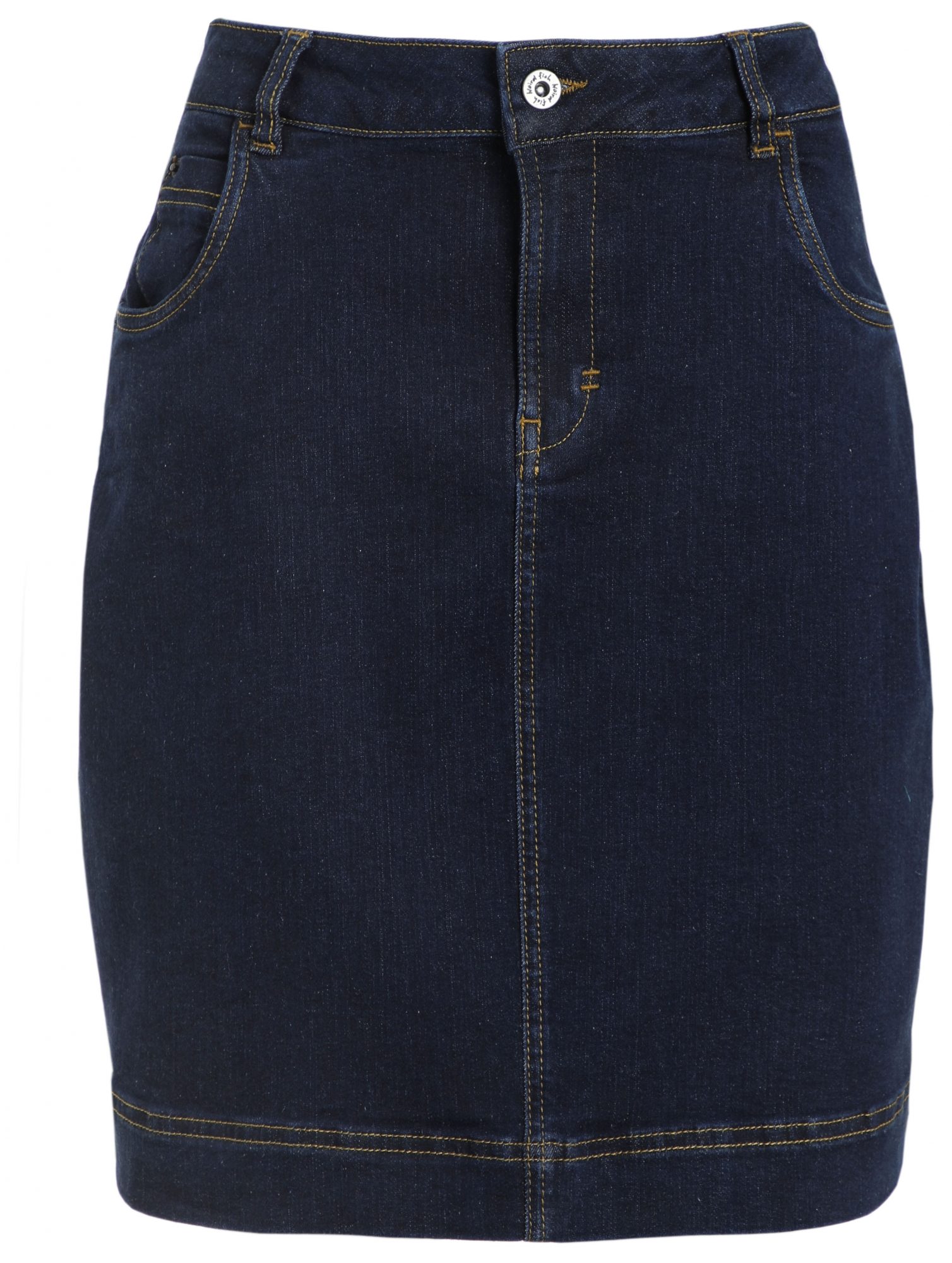 Low Rider Jean Skirt - Charcoal