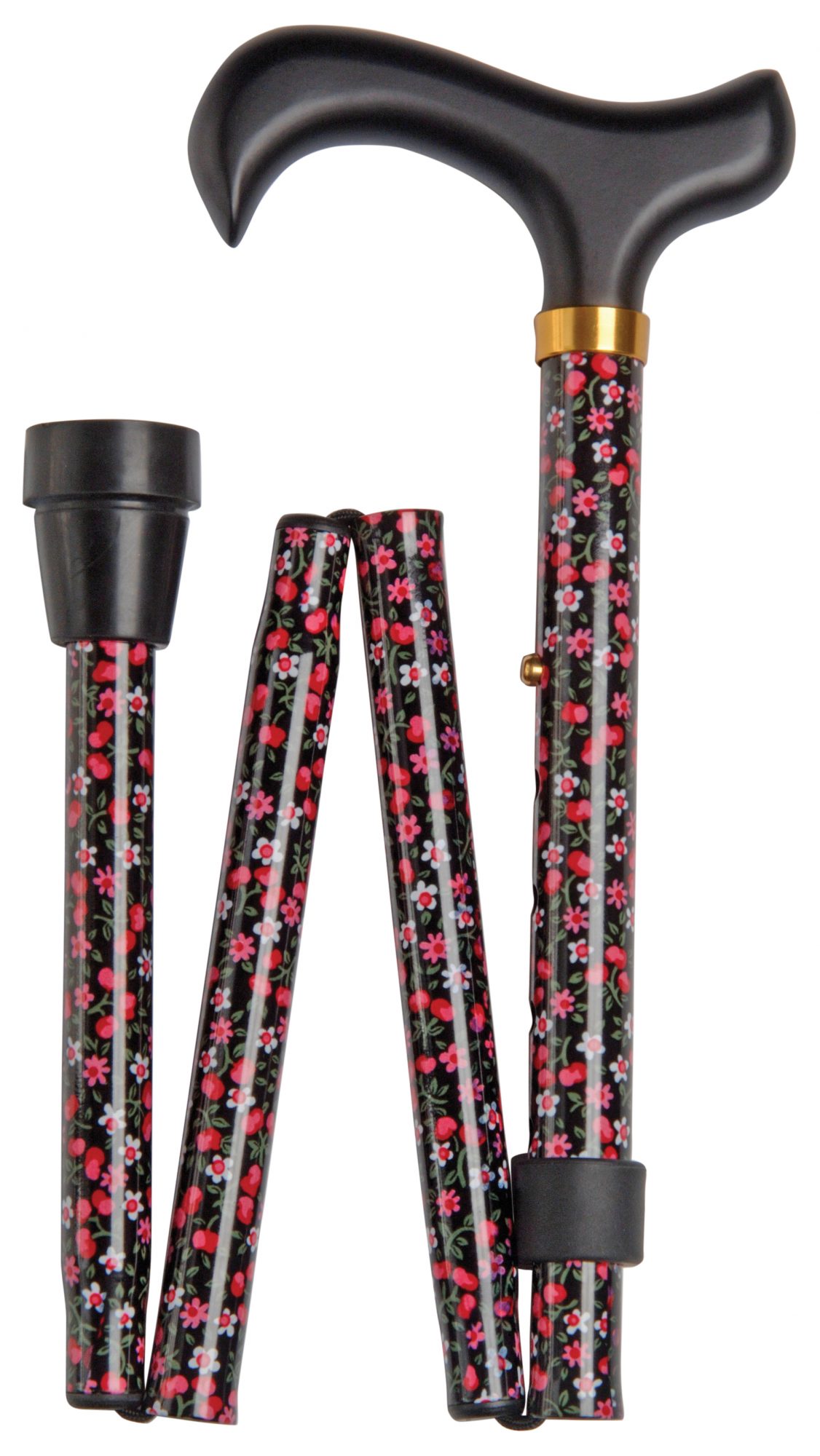 Classic Canes Folding Walking Stick Floral Canes & Walking Sticks