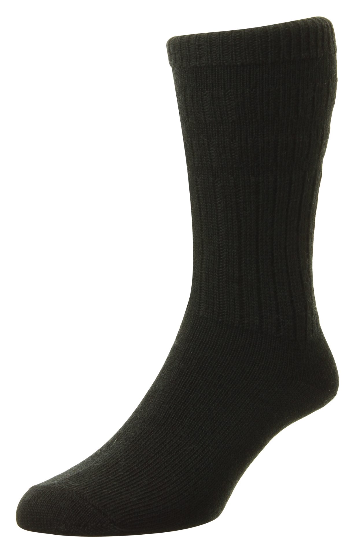 HJ Hall Thermal Softop Wool Sock Black - Socks - Mole Avon