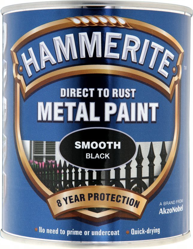 hammerite smooth black 2.5 litres